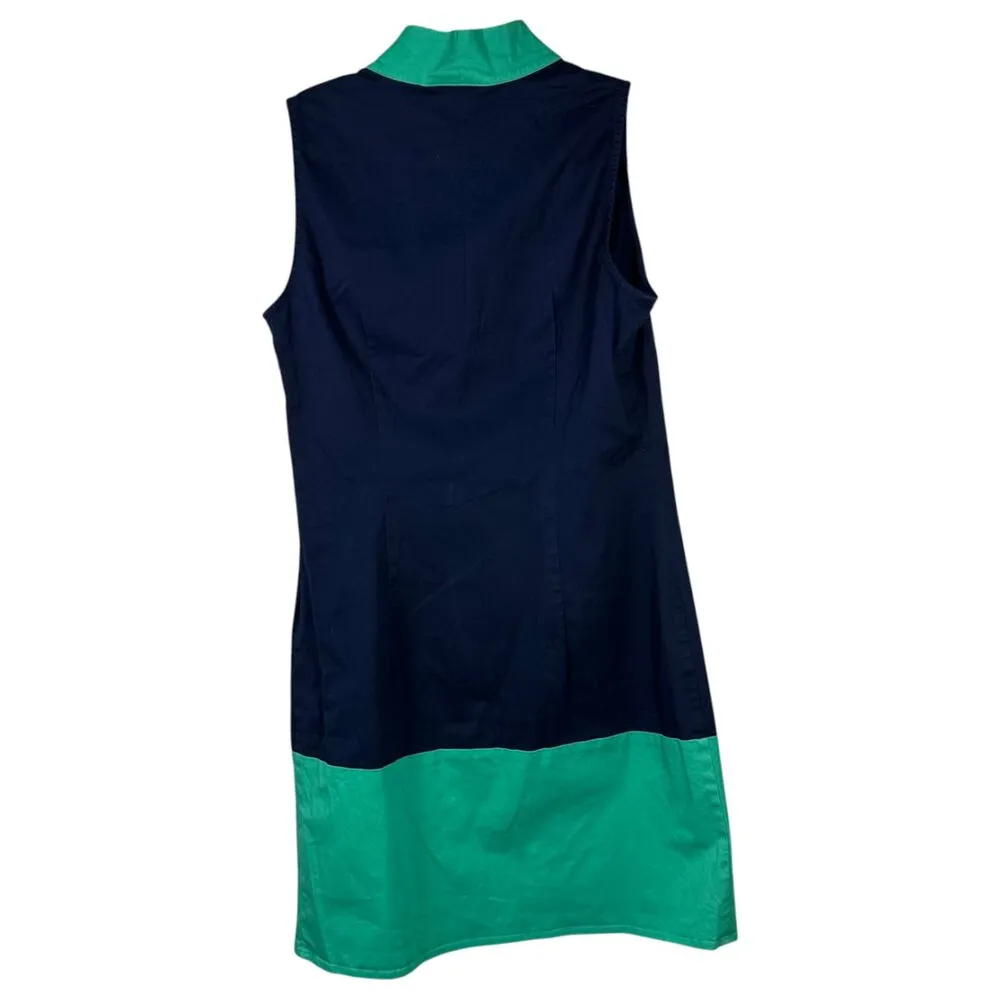 STS Sail to Sable Navy Green Colorblock Color Block Dress Size XS - Image 4