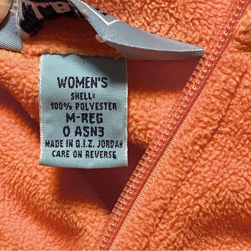 Vintage Y2K L.L. Bean 1/4 Zip Fleece Pullover Sweater (Coral) - Image 10