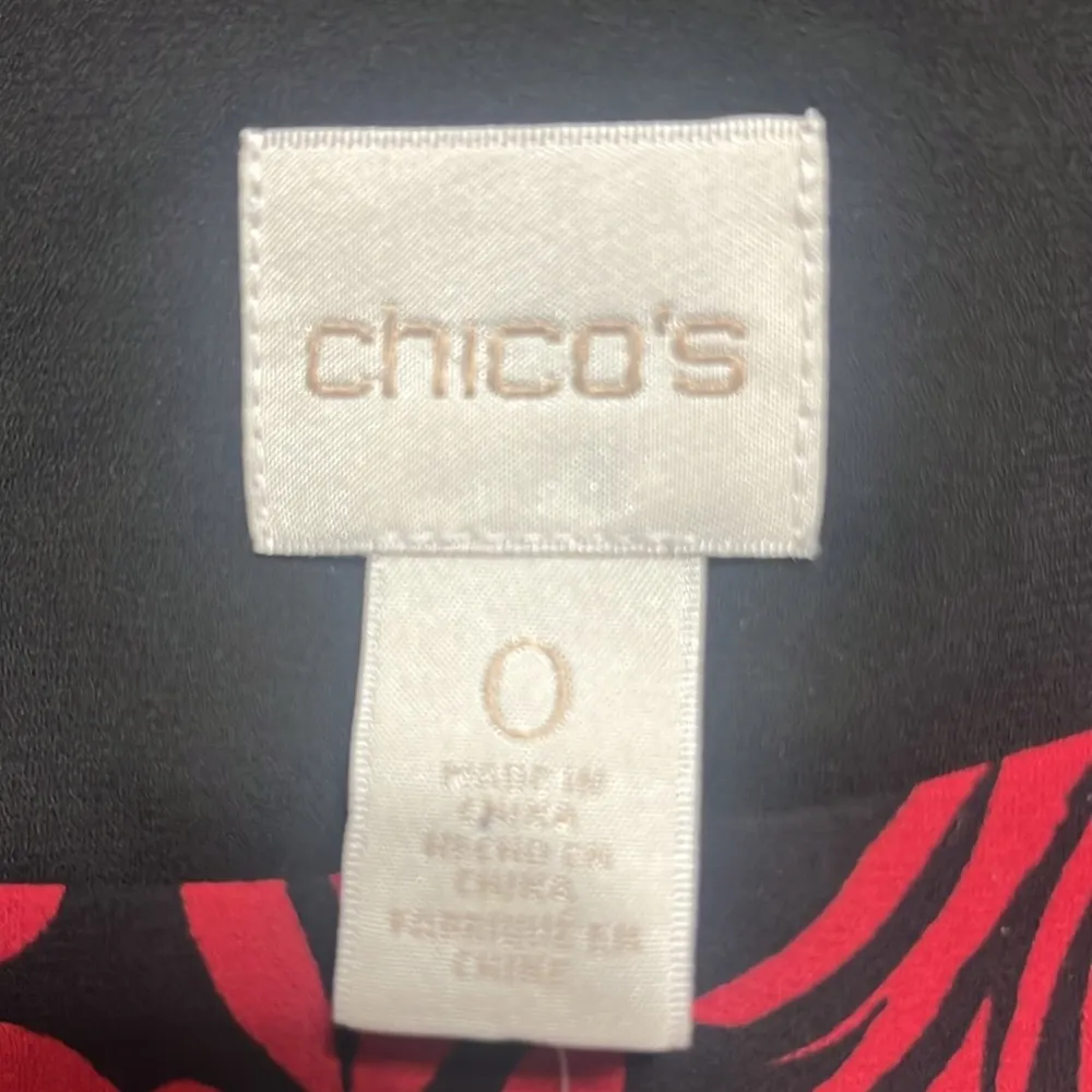 Chico’s Blouse Top Sz S (0) Rashida Layered Hi/Low Closet Staple Career Office - Image 6