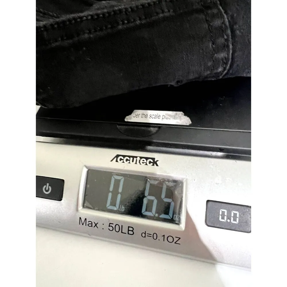 Machine Nouvelle Mode Black Denim Shorts Frayed Hems Size 28 USA Medium - Image 10