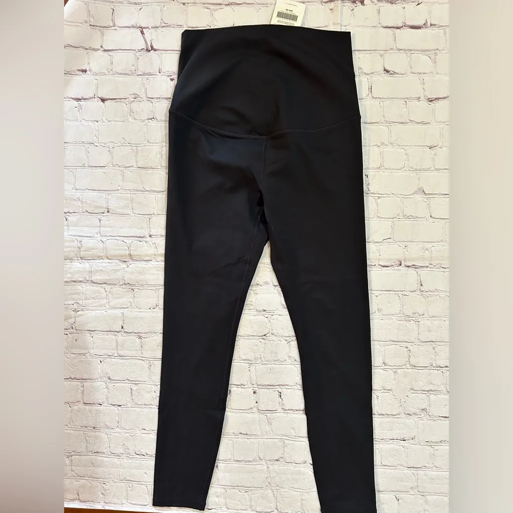 Fabletics NWT Black Pureluxe Full Length Maternity Leggings Size Medium Stretch - Image 7