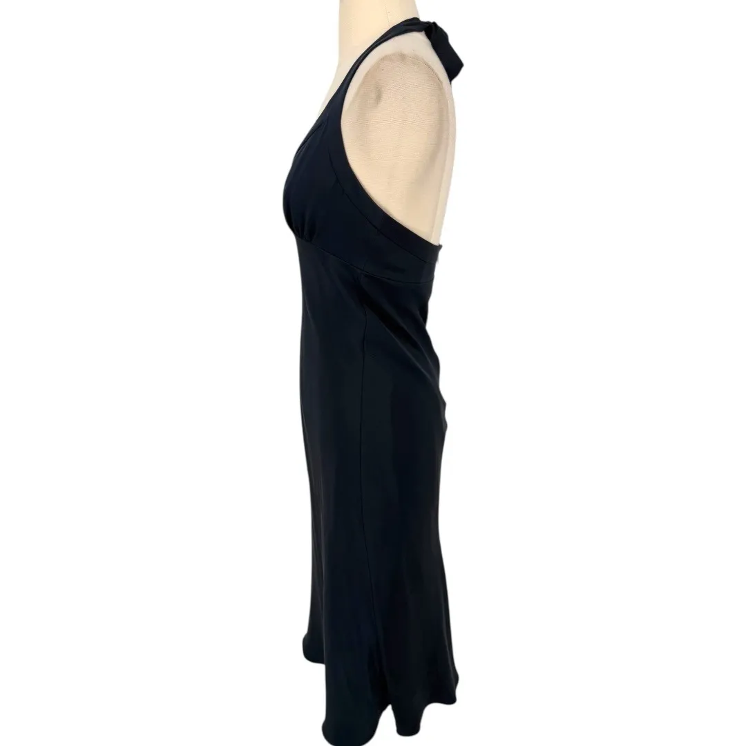 J. Crew Women's Y2K Silk Babydoll Halter Neck Midi Slip Dress Blue Size 4 Fairy - Image 6