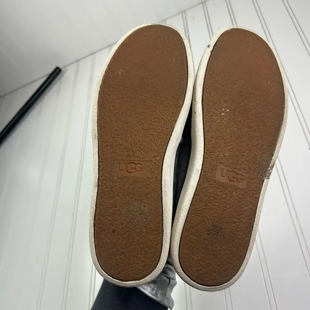 UGG Australia Cas Charcoal Gray Suede Slip-On Sneakers Women’s Size 7 - Image 8