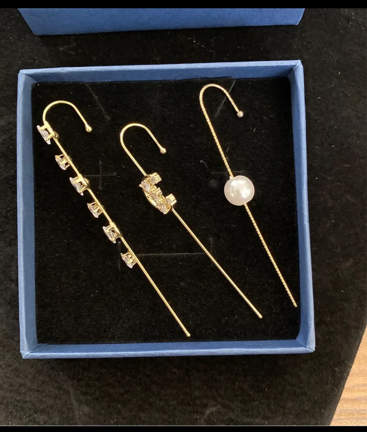 Ear Wrap Hook Earrings Gold - Image 2