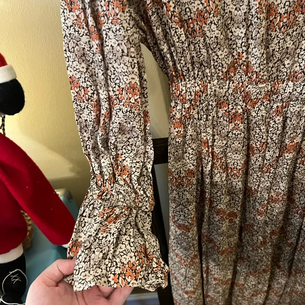 Promesa Floral Ruffle Long Sleeve Dress - Image 6