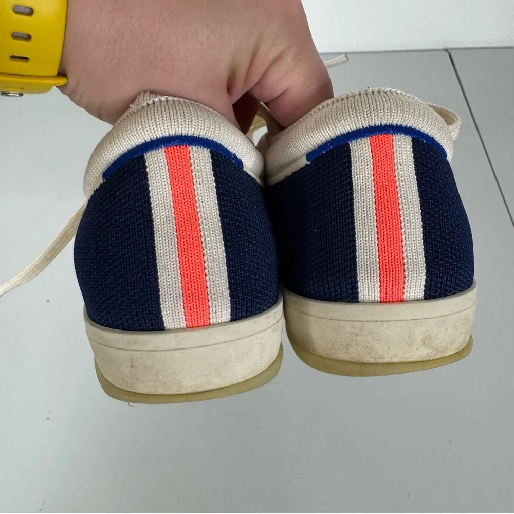 Rothy’s The Classic Lace Up Sneaker in Cream and Navy Size 7 - Image 7