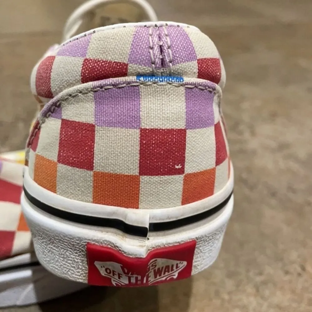 Vans Rainbow Checkerboard Slip-on Sneakers Unisex Size M4 W 5.5 500714 - Image 12