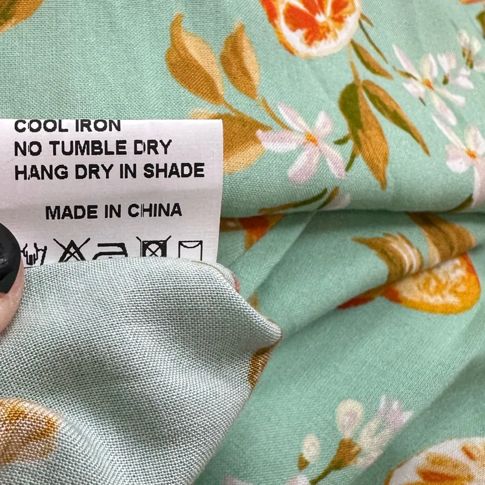 Hey Chic, Wits The Label, Halter Neck, Maxi Sundress, Light Green with Citrus Size 4 - Image 8