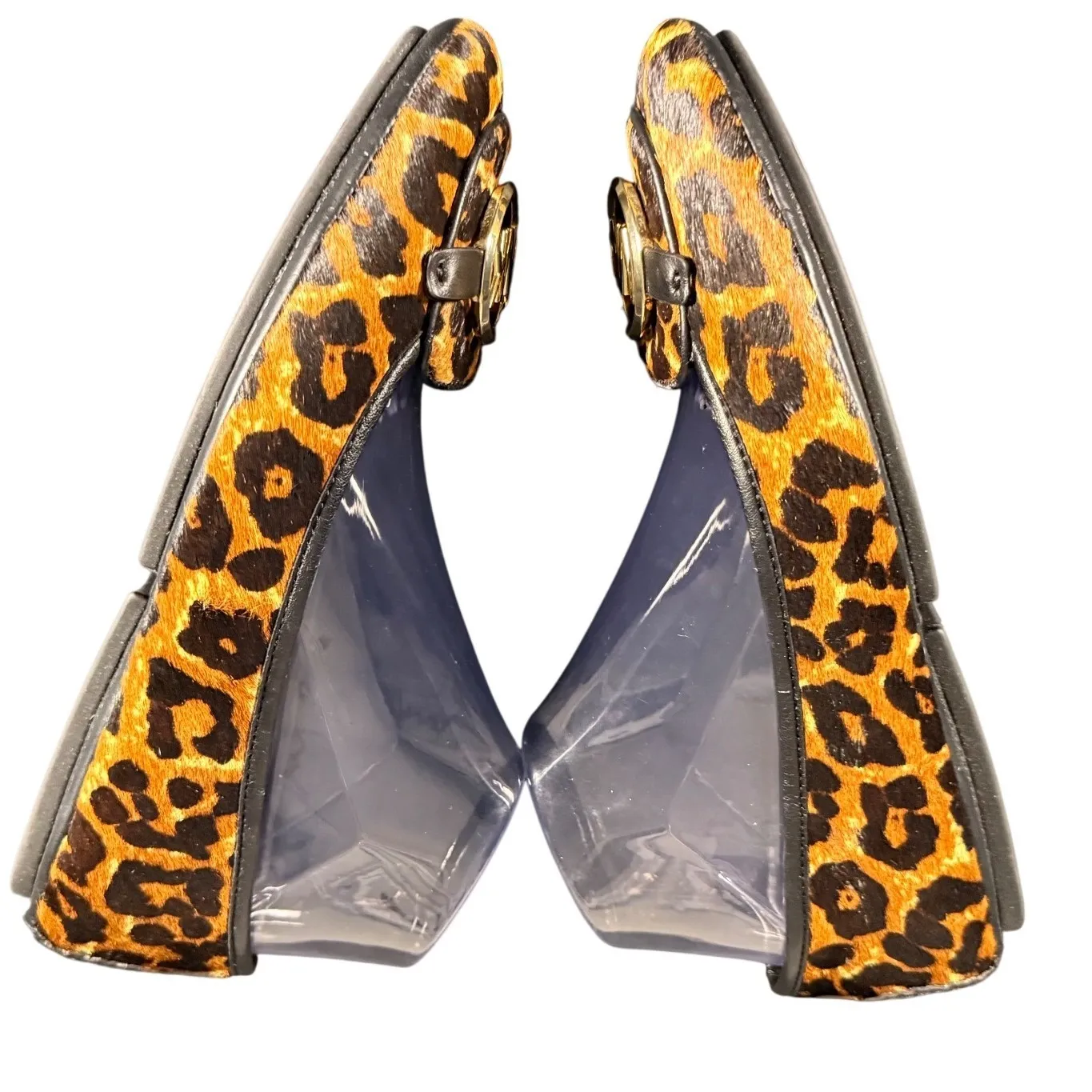 Michael Kors Lillie Leopard Print Calf Hair Ballet Flats Women's Size 8.5 - Image 5