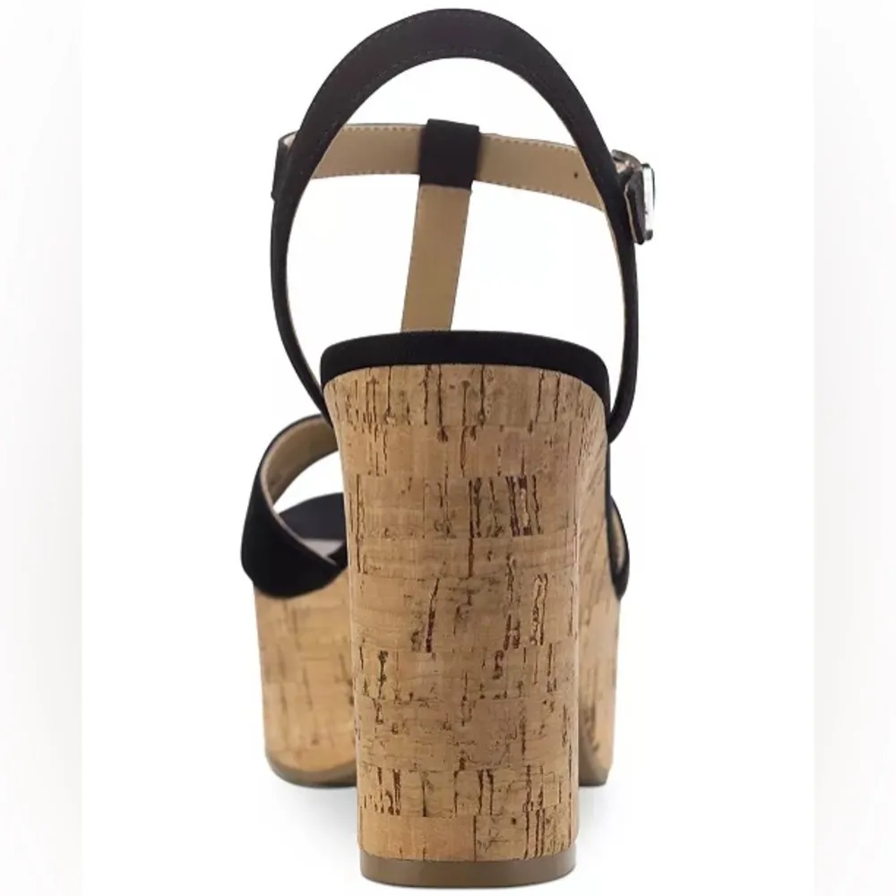 Sun+Stone Jillien Platform Block Heel Dress Sandals in Black, Size 11 New in Box Black - Image 3