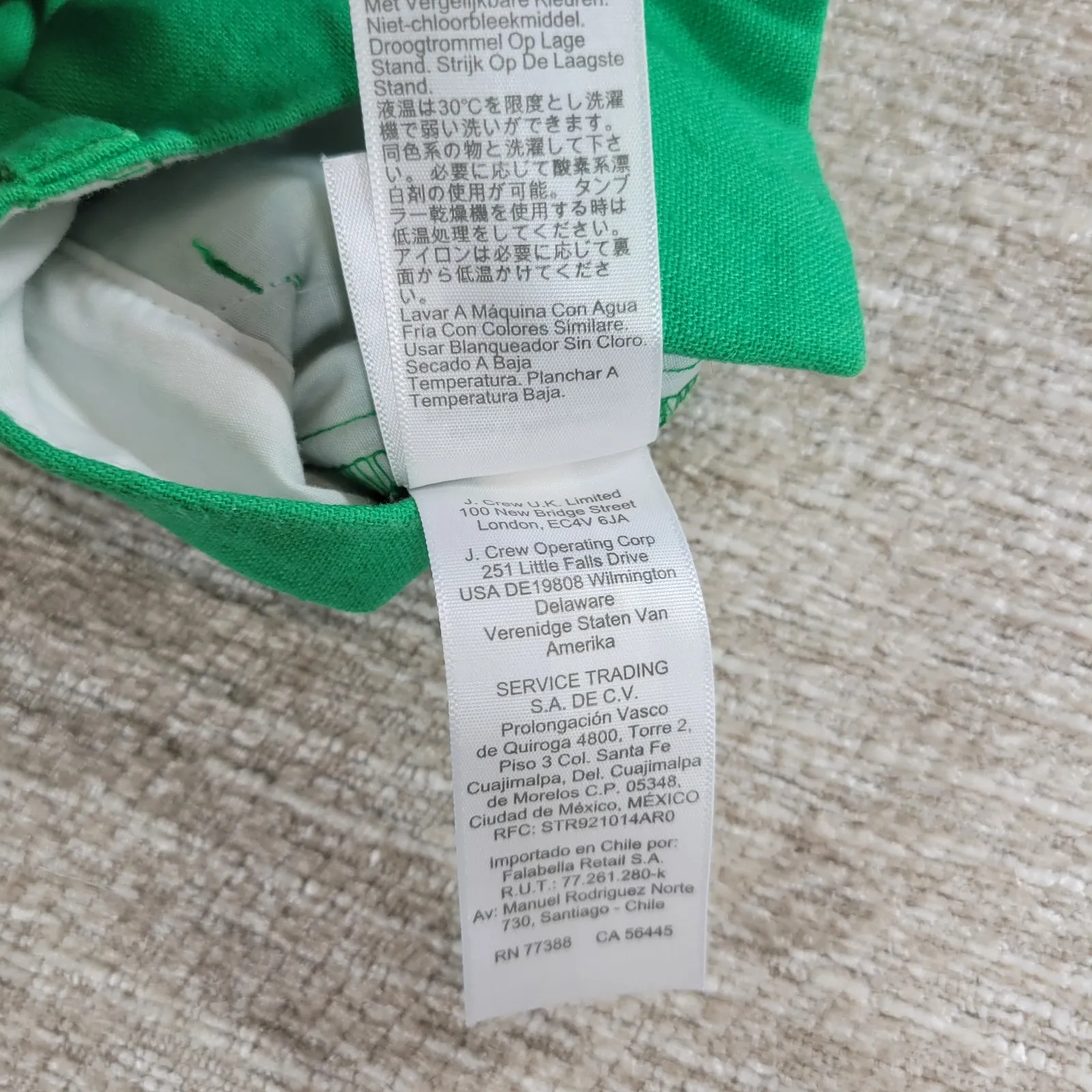 J Crew Scalloped Shorts Womens Size 2 Kelly Green Linen Blend Casual Summer - Image 6