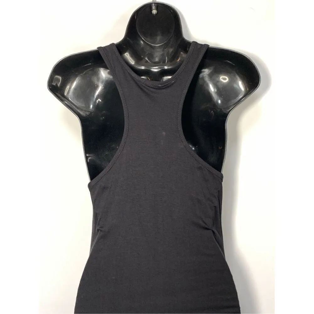 IMG Women's Tank Pullover Ruched Bodycon Dress Black Medium - Image 4