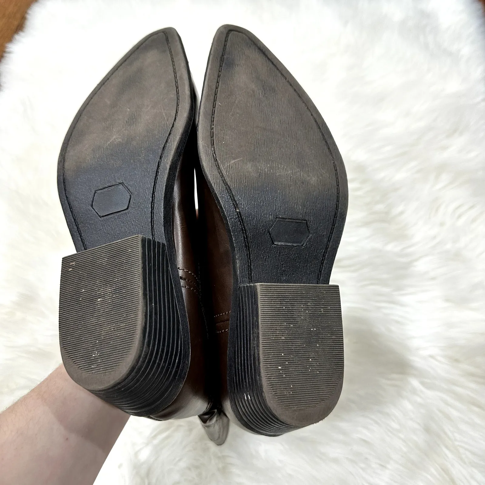 Rampage Wittney Faux Leather Cowgirl Boots Sz 7.5 - Image 8