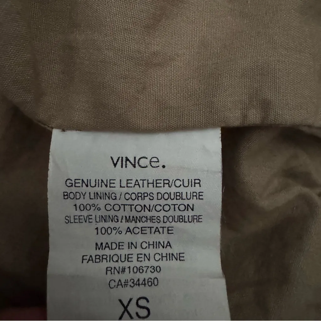 VINCE Genuine Leather Jacket - Image 4