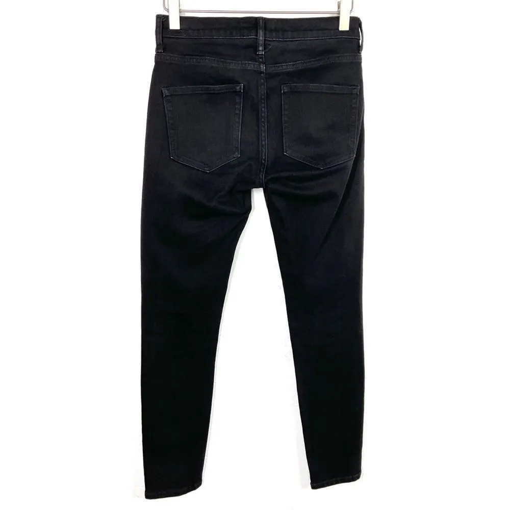 Everlane Washed Black High Rise Skinny Jeans 25 - Image 3