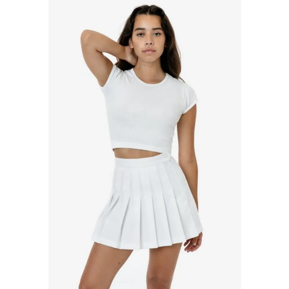 💕AMERICAN APPAREL💕 Tennis Skirt ~ White Large L NWOT - Image 12