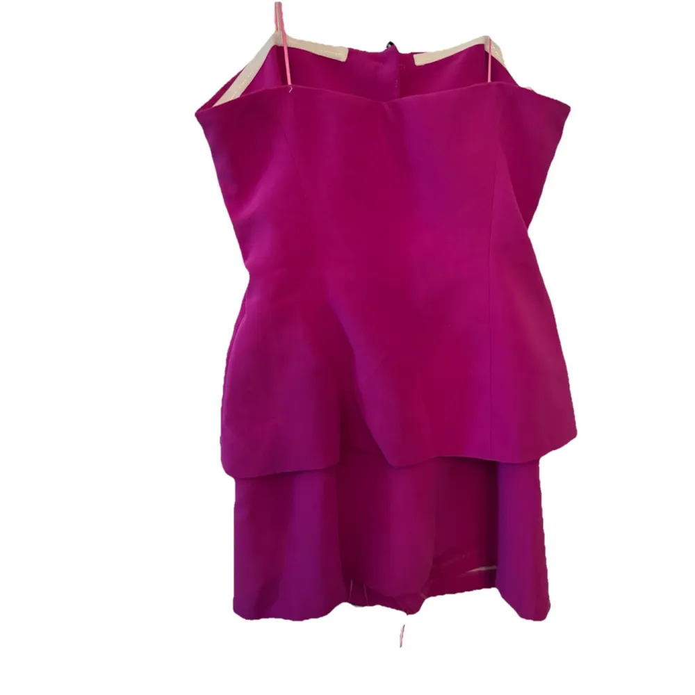 Amanda Uprichard Strapless Button Front Yadira Skort Romper - Image 4