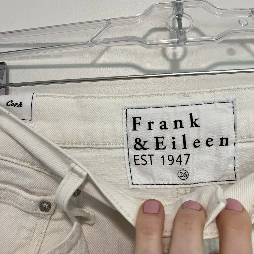 Frank & Eileen‎ Cork Everyday Straight Leg White Jeans Size 26 - Image 3