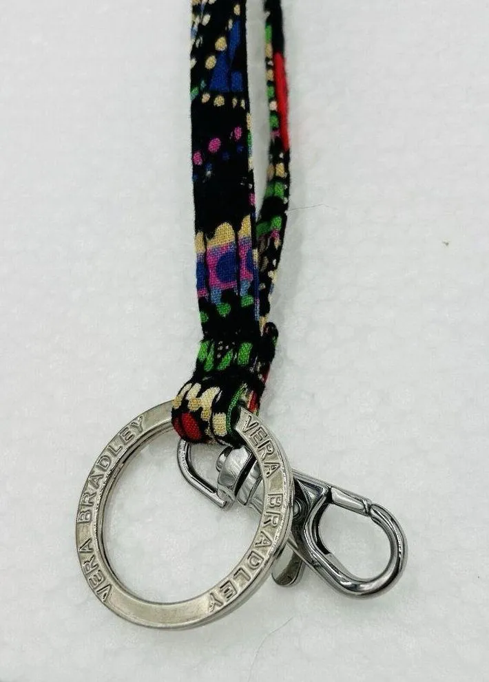 Vera Bradley Breakaway Lanyard Signature Key Ring Multicolor Floral 18” - Image 3