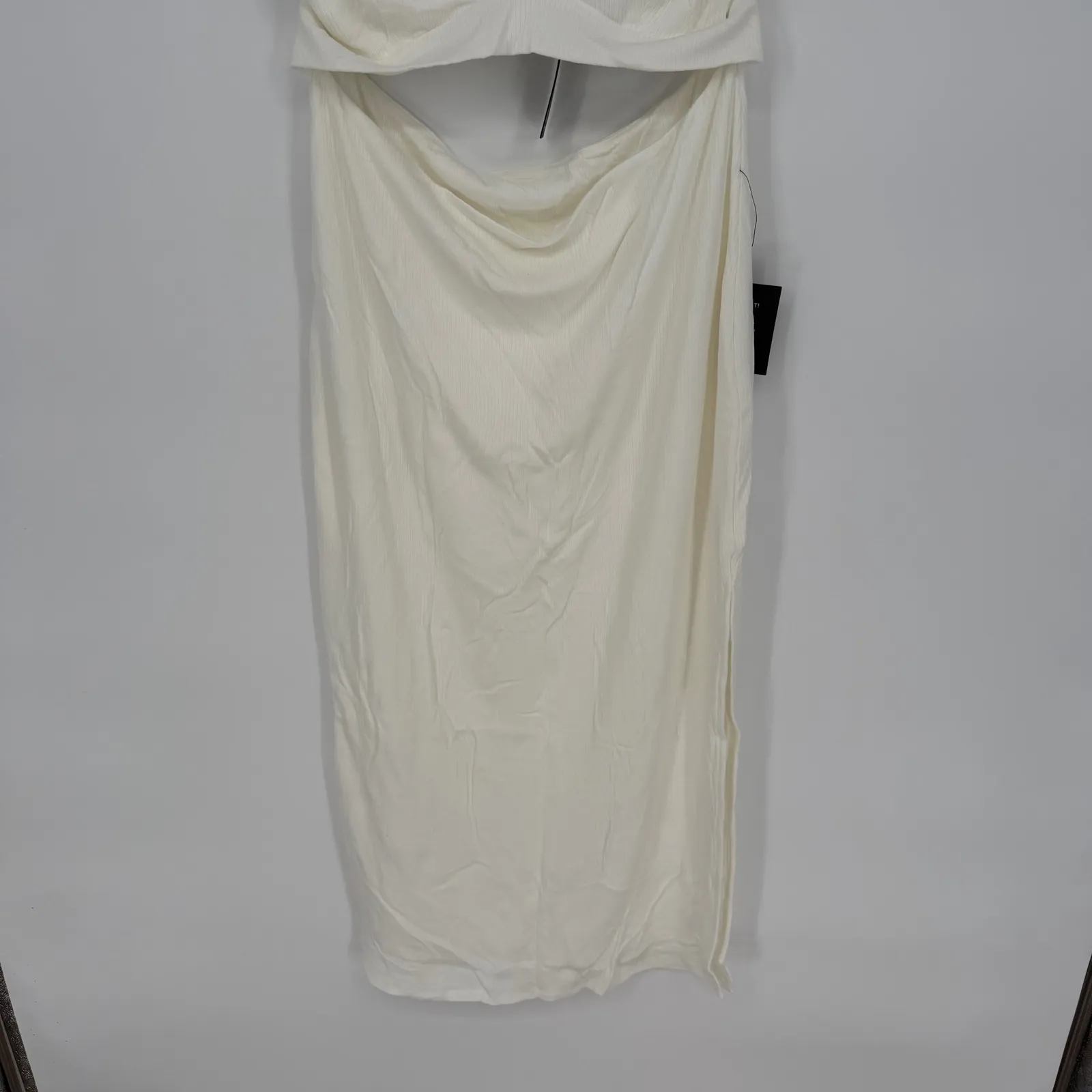 Lulus Divide and Contour White Ribbed Cutout Bodycon Midi Dress Size XL - Image 6