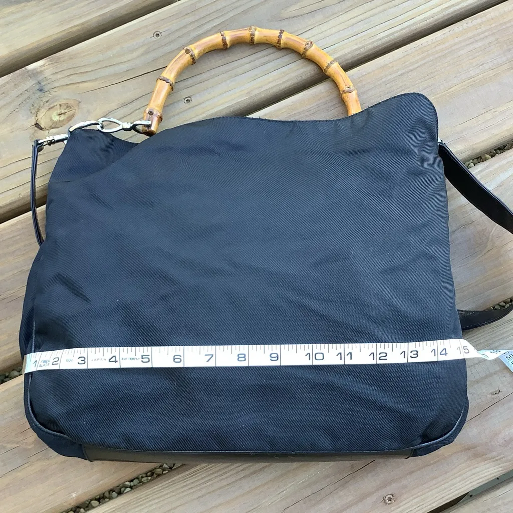 GUCCI BAMBOO handle nylon bag 🎋🎋🎋 - Image 3