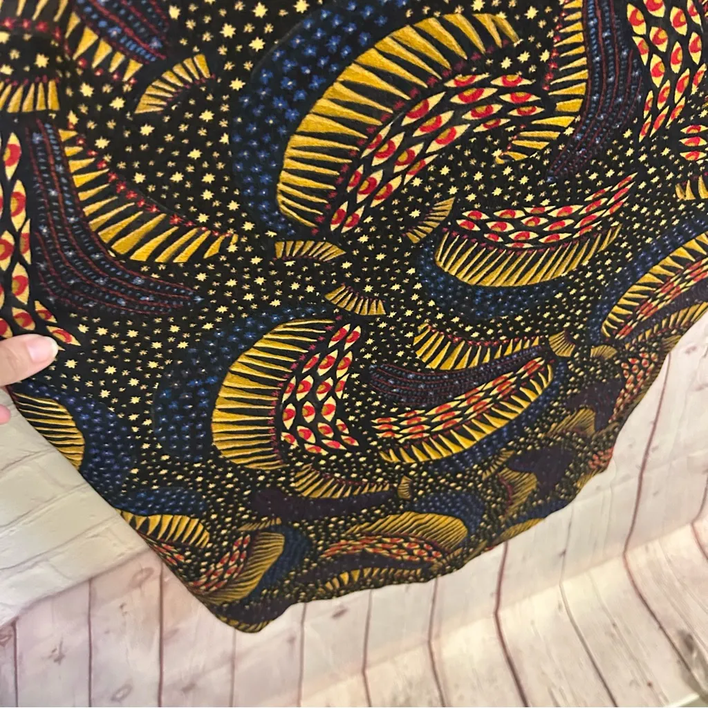 Farm Rio New Black Wild Bananas Jersey Stretch Dress size XL coastal chic - Image 10