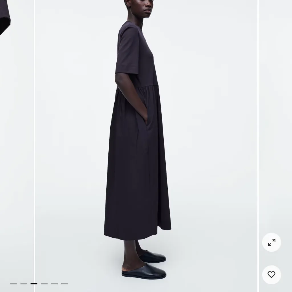 COS Contrast Panel MIDI Dress - Image 3