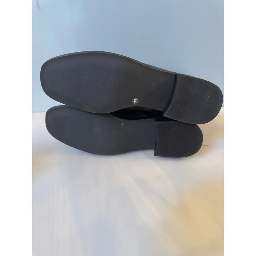 Tory Burch Everly Flat Boots Brown Leather Size 11 - Image 6