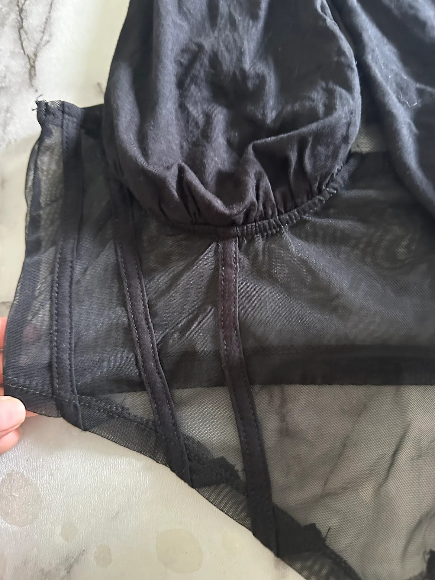 Black Mesh Top Size M - Image 6