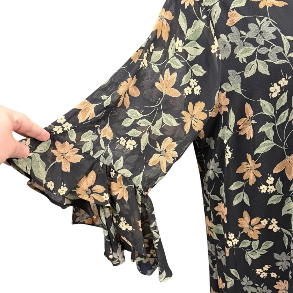 Women's Calvin Klein Floral Print Dress, Size 16 - Image 3