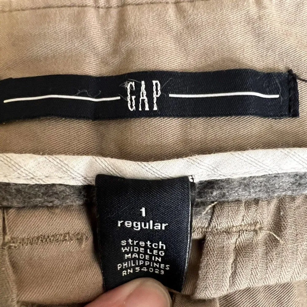 Gap Wide Leg Khaki Stretch Size 1 - Image 5