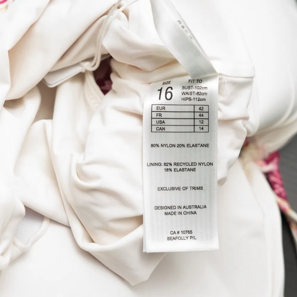 Seafolly Floral Drawstring Keyhole One Piece Swimsuit - Image 4