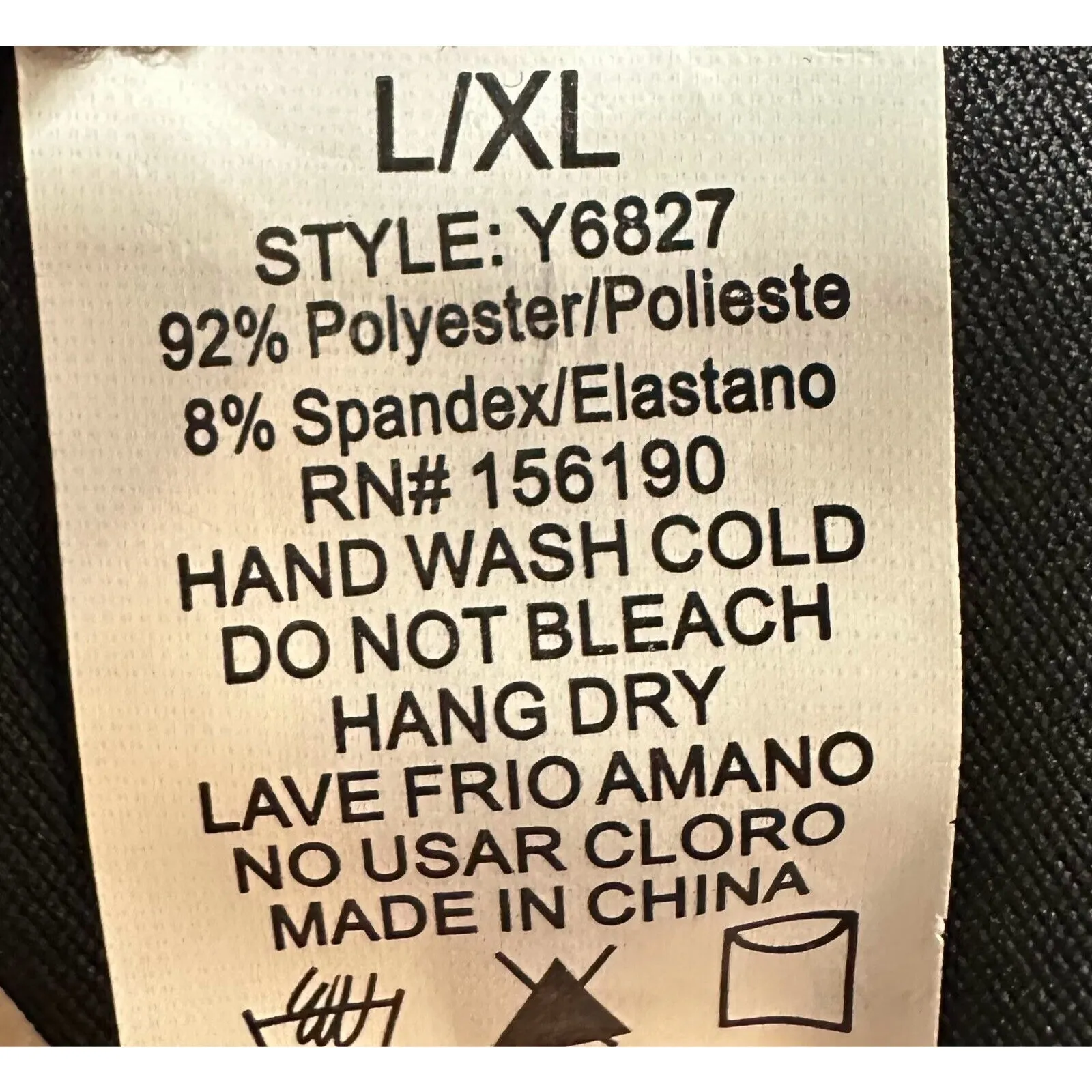 Workout Yoga Legging Pants Women L/XL Black White - Image 2