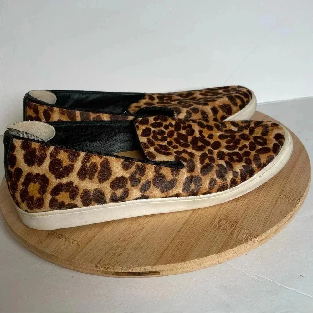 Birdies  The Swift Leopard Calf Print Slide On Sneaker - Image 5