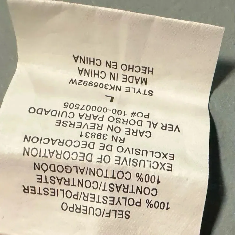 REWIND Bohemian Brown Tan Diamond Print Top with Cream Crocheted Lace Size Large - Image 5