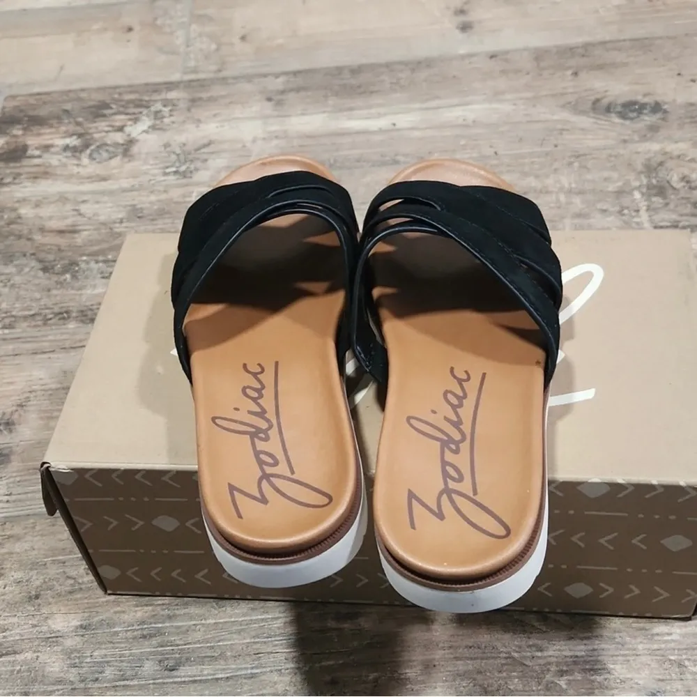 ZODIAC Women's Black Kaia Slide Sandal Machine Washable Suede Summer Casual Sz 8 - Image 6