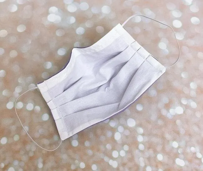 Purple Iridescent Premium Cotton Face Mask - Image 4