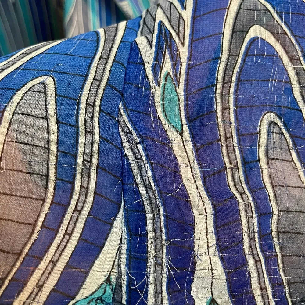 Rubber Ducky Sheer Palazzo Pants w/Shorts Lining Blue - Image 7