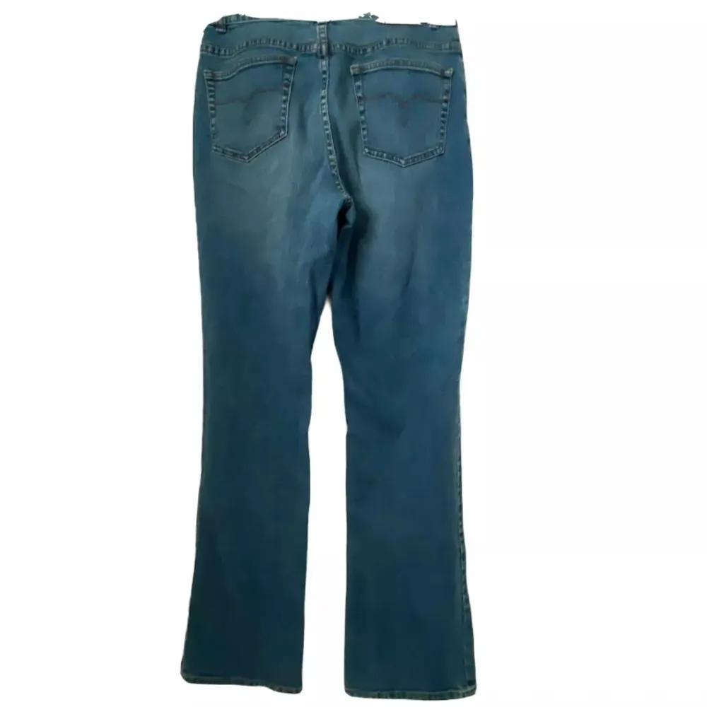 Lauren Jeans Co Womens 6 Premium Denim Jeans Mid Rise Mom Boot Vintage Blue - Image 3