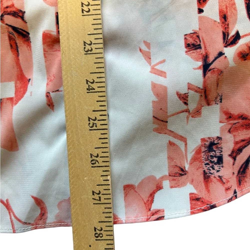 Joan vass long sleeve floral striped shirt size large - Image 7