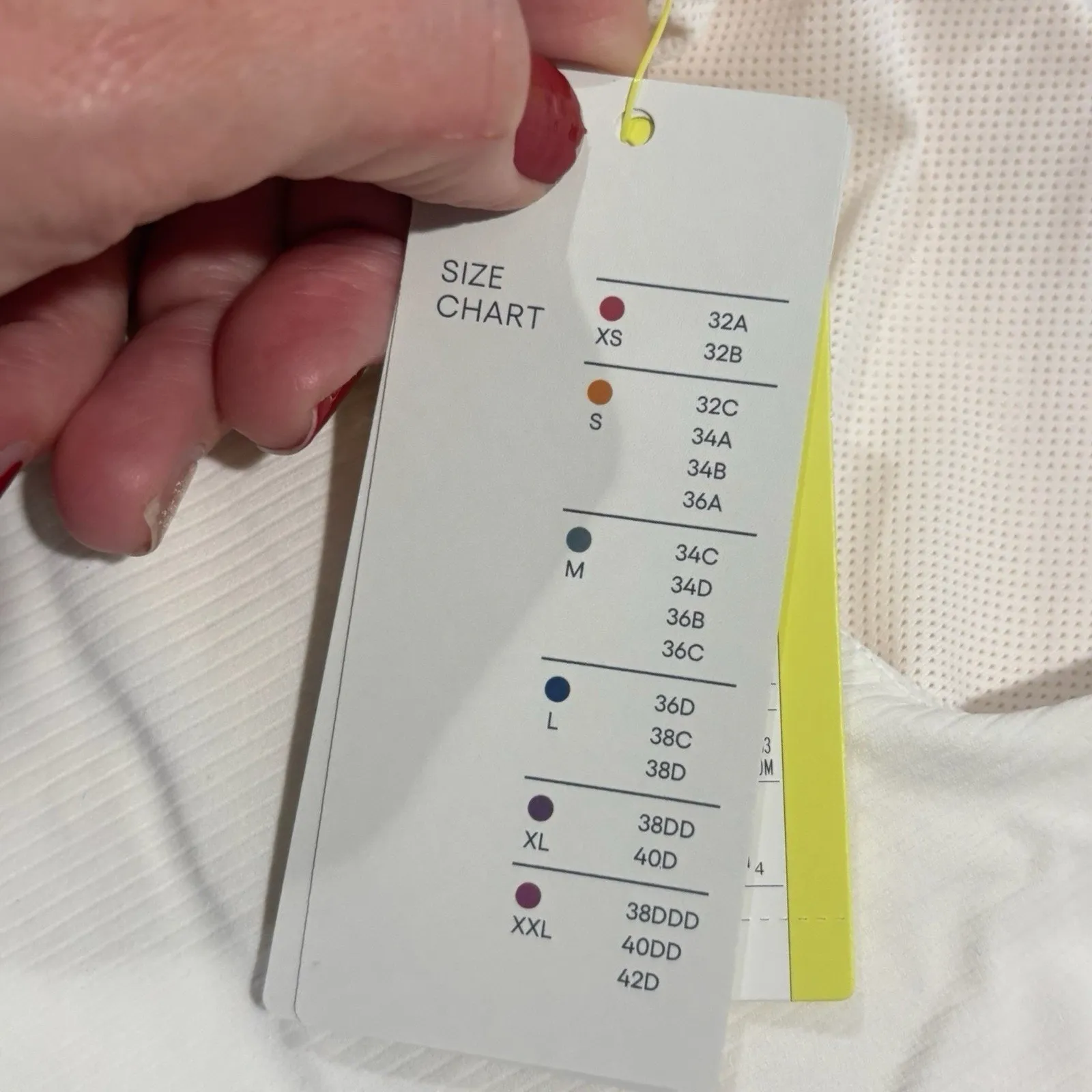 All In Motion Women's Cropped Shelf Tank Bra - White NEW Size Small - Image 6