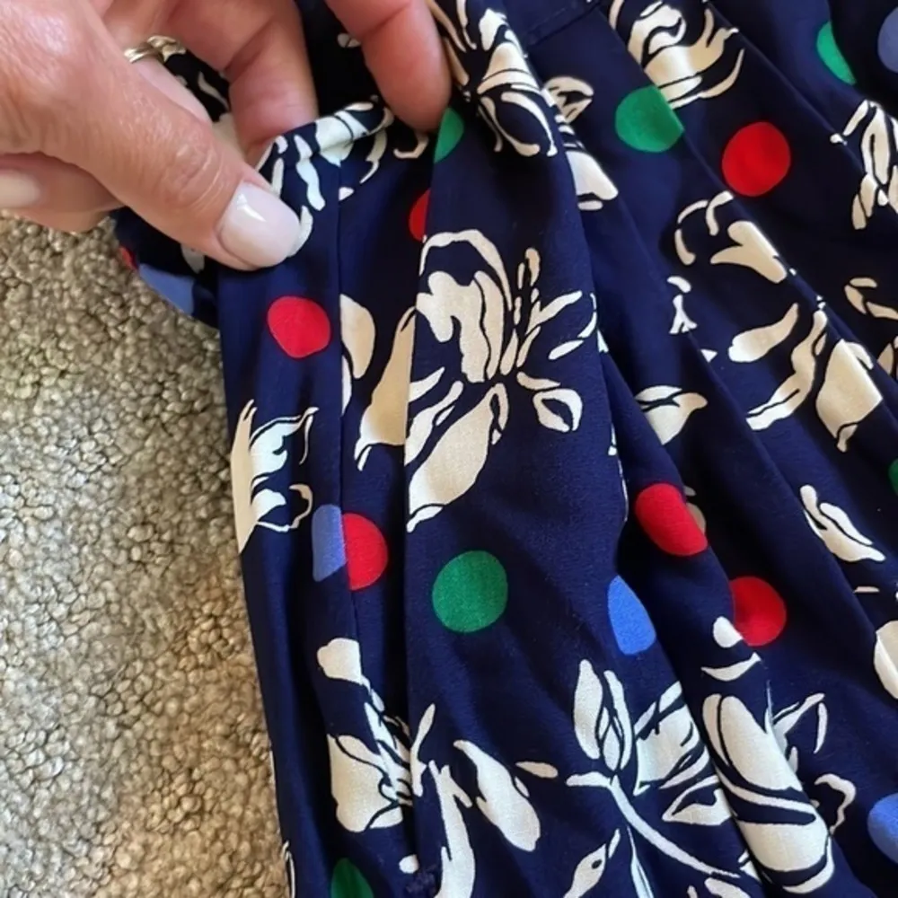 Vintage Pendleton 2PC Blue Floral Blouse and Skirt Set - Image 12