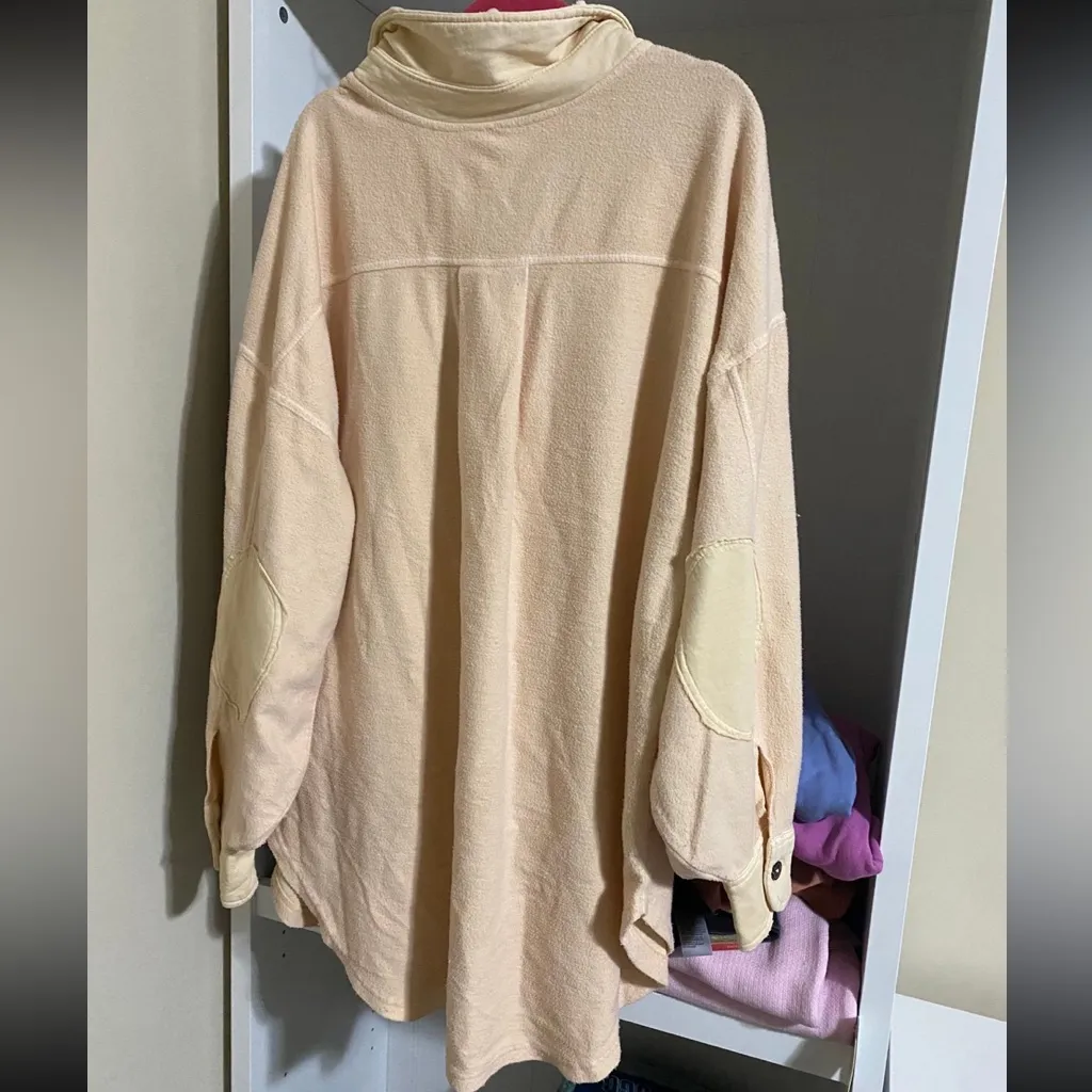 Free People  Ruby Shaket Jacket Oversized Sweetheart Sunrise Revolve - Image 6