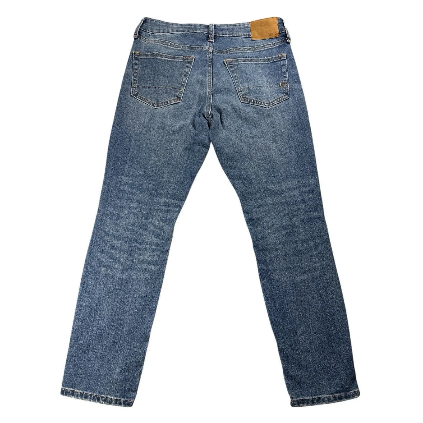 Aeropostale Super Skinny Performance Jean Mid Rise Size 27/28 Stretch Boho Blue - Image 6