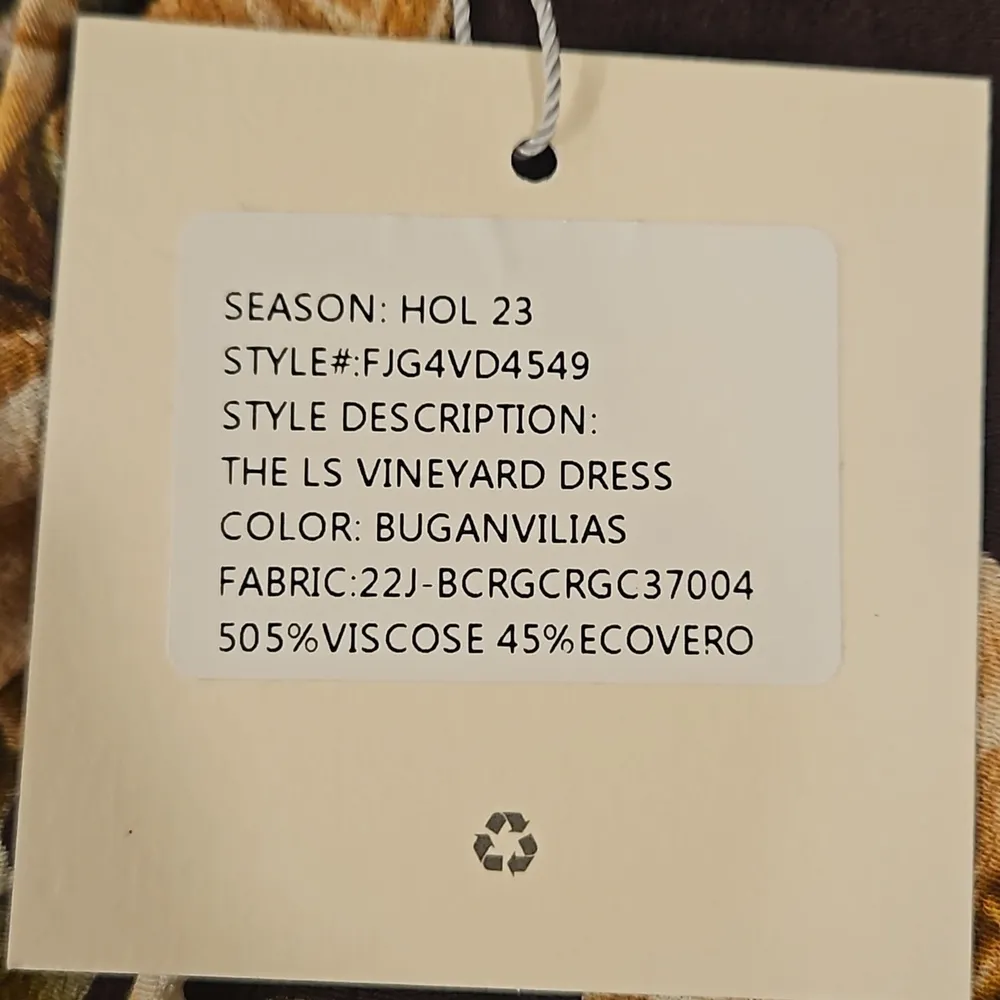 💕FAVORITE DAUGHTER💕 Long Sleeve Vibeyard Dress ~ Buganvilias Floral Print NWT - Image 10