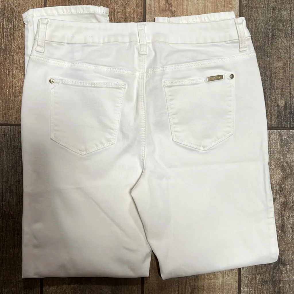 Chico Slimming Girlfriend High Rise Waist Ankle Jean Skinny Pant White 0-4-S - Image 6