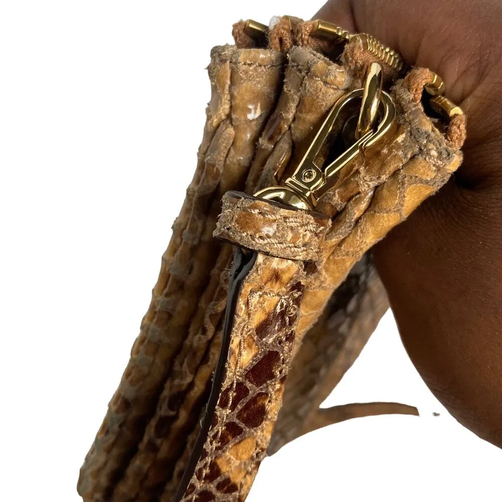 Michael Kors  Sand Brown Python Crossbody - Image 5