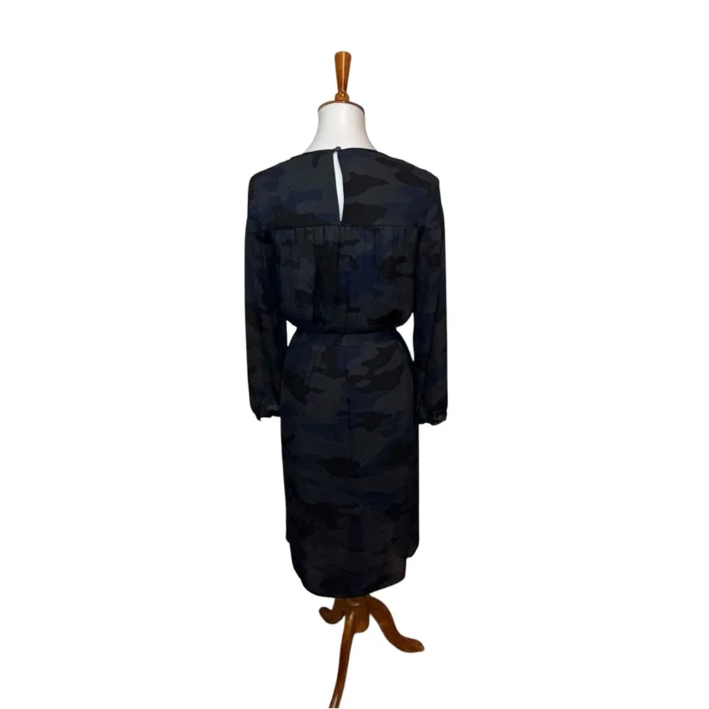 Banana Republic Shift Dress Camo Blue Size 0 - Image 4