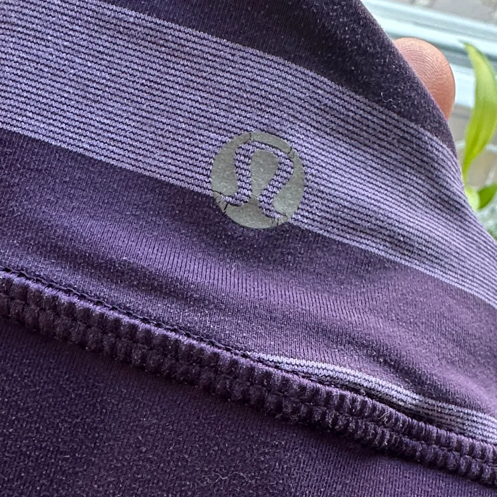 Lululemon Striped purple  Women's Sport  Top - Image 4