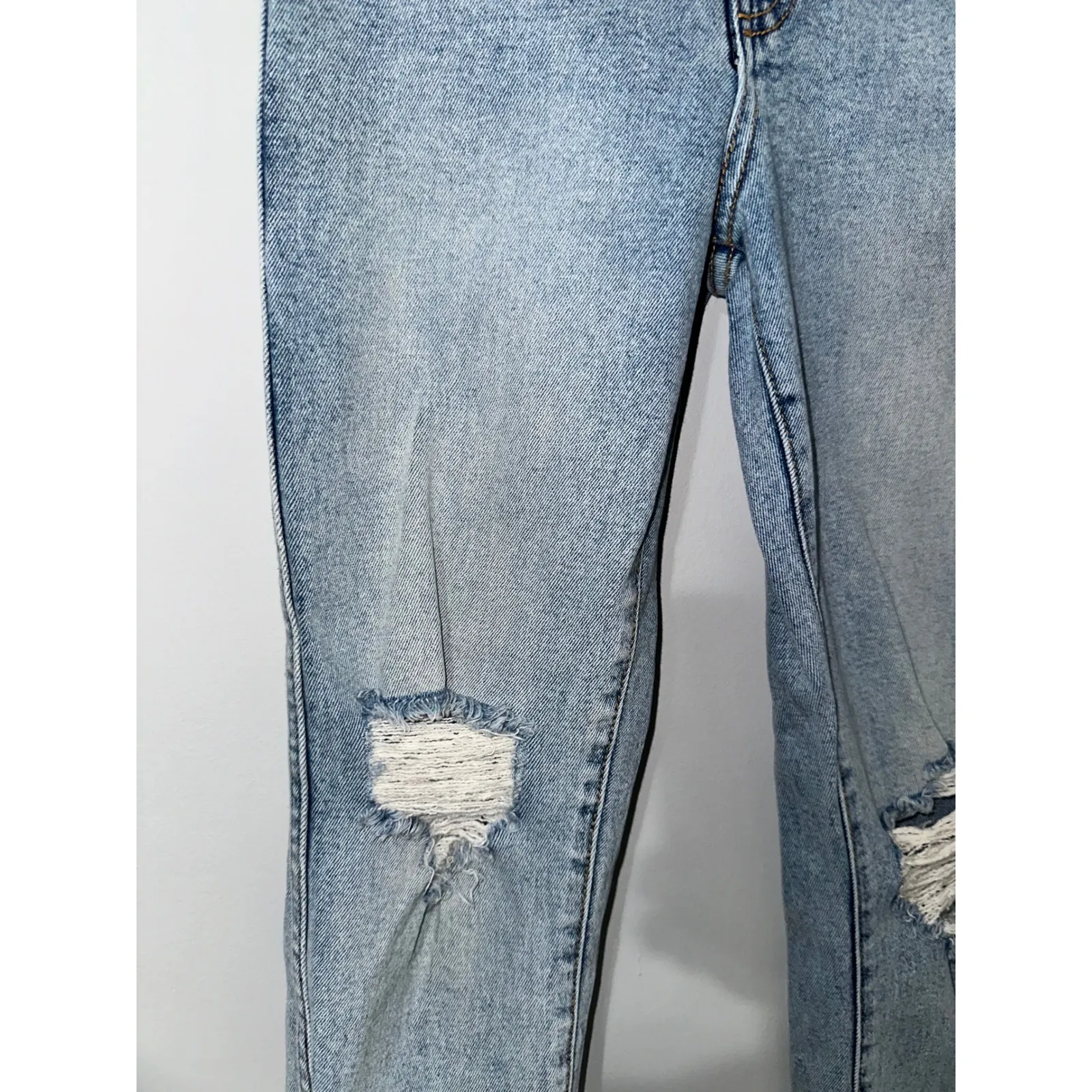 Revice Denim Jeans‎ Women's Blue Distressed Ripped Stars High Rise Size 25 - Image 2